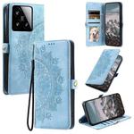 For Xiaomi 15 Skin Feel Totem Embossed Leather Phone Case(Blue)