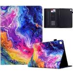 For iPad 10.2 2019 Painted Pattern Leather Tablet Case(Marble)