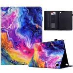 For Amazon Kindle Fire 7 2022 Painted Pattern Leather Tablet Case(Marble)