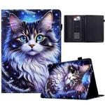 For Amazon Kindle Paperwhite 6 Painted Pattern Leather Tablet Case(Tabby Cat)