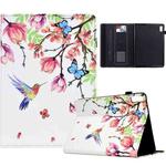 For Lenovo Tab M9 Painted Pattern Leather Tablet Case(Flowers Bird)