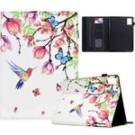 For Lenovo Tab Tab M11 Painted Pattern Leather Tablet Case(Flowers Bird)