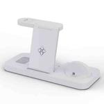 For Apple Watch B21 6 in 1 Mobile Phone / Earphone Universal Foldable Wireless Charger(White)