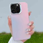 For iPhone 16 Pro Max Color Plating Discoloration PC Phone Case(Cyan Grey)