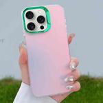 For iPhone 15 Pro Color Plating Discoloration PC Phone Case(Green)