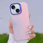 For iPhone 15 Color Plating Discoloration PC Phone Case(Purple)