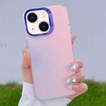 For iPhone 14 Color Plating Discoloration PC Phone Case(Purple)