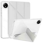 For Xiaomi Redmi Pad SE 8.7 Clear Acrylic Deformation Leather Tablet Case(Grey)