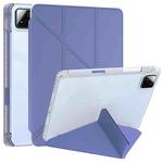For Xiaomi Pad 7 / 7 Pro Clear Acrylic Deformation Leather Tablet Case(Lavender Purple)