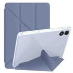 For Xiaomi Redmi Pad 12.1 Clear Acrylic Deformation Leather Tablet Case(Lavender Purple)