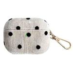 For AirPods Pro 2 Velvet Cloth + PC Headset Shockproof Case(White)
