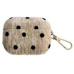 For AirPods Pro 2 Velvet Cloth + PC Headset Shockproof Case(Coffee)