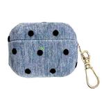 For AirPods Pro Velvet Cloth + PC Headset Shockproof Case(Blue)