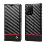 For Xiaomi 14T Pro LC.IMEEKE Carbon Fiber Texture Flip Leather Phone Case(Horizontal Black)