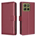 For Motorola Moto G15 Litchi Texture RFID Anti-theft Leather Phone Case(Red)