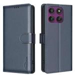 For Motorola Edge 60 Pro Litchi Texture RFID Anti-theft Leather Phone Case(Blue)