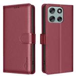For Motorola Moto G56 5G Litchi Texture RFID Anti-theft Leather Phone Case(Red)