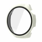 For Huawei Watch GT 5 Pro 46mm Tempered Film Integrated PC Watch Protective Case(Ivory White)