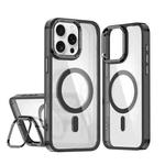 For iPhone 16 Pro Max Acrylic Camera Holder MagSafe Magnetic Phone Case(Black)