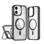 For iPhone 11 Acrylic Camera Holder MagSafe Magnetic Phone Case(Black)