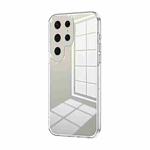 For Samsung Galaxy S25 Ultra 5G Transparent Plating Fine Hole Phone Case(Transparent)