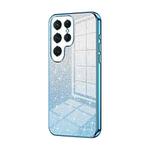 For Samsung Galaxy S25 Ultra 5G Gradient Glitter Powder Electroplated Phone Case(Blue)