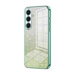 For Samsung Galaxy S25+ 5G Gradient Glitter Powder Electroplated Phone Case(Green)