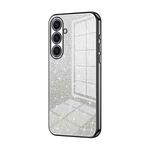 For Samsung Galaxy S25+ 5G Gradient Glitter Powder Electroplated Phone Case(Black)