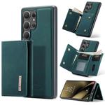 For Samsung Galaxy S25 Ultra 5G DG.MING M1 Series 3-Fold Multi Card Wallet + Magnetic Phone Case(Green)