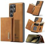 For Samsung Galaxy S25 Ultra 5G DG.MING M1 Series 3-Fold Multi Card Wallet + Magnetic Phone Case(Brown)