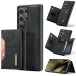 For Samsung Galaxy S25 Ultra 5G DG.MING M2 Series 3-Fold Multi Card Bag + Magnetic Phone Case(Black)