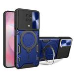 For Nokia G10 / G20 CD Texture Sliding Camshield Magnetic Holder Phone Case(Blue)