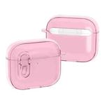 For AirPods 4 Ice Crystals Shockproof Earphone Protective Case(Pink)