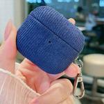 For AirPods 3 Corduroy Cloth Pattern Earphone Protective Case(Royal Blue)