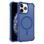 For iPhone 11 Pro Max Skin Feel MagSafe Phone Case(Blue)