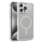 For iPhone 15 Pro Max Skin Feel MagSafe Phone Case(Grey)