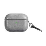 For AirPods Pro 2 Crocodile Texture Earphone Protective Case(Grey)