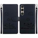 For Sony Xperia 1 VI Cute Cats RFID Leather Phone Case(Black)