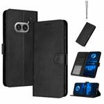 For Nothing Phone 2a / 2a Plus Solid Calf Texture Flip Leather Phone Case(Black)