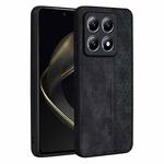 For Xiaomi 14T AZNS 3D Embossed Skin Feel Phone Case(Black)