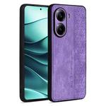 For Xiaomi Poco X7 Pro AZNS 3D Embossed Skin Feel Phone Case(Purple)