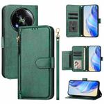 For Itel RS4 S666LN Multi-Card Slots Zipper Wallet Leather Phone Case(Green)