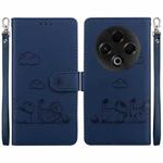 For Tecno Spark 30 4G Cute Cats RFID Leather Phone Case(Blue)