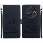 For Tecno Pop 9 5G / Spark 30C 5G Cute Cats RFID Leather Phone Case(Black)