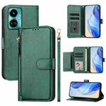 For Tecno Camon 19 / Camon 19 Pro 5G Multi-Card Slots Zipper Wallet Leather Phone Case(Green)