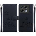 For Infinix GT 20 Pro 5G Cute Cats RFID Leather Phone Case(Black)