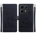 For Infinix Note 30 VIP Cute Cats RFID Leather Phone Case(Black)