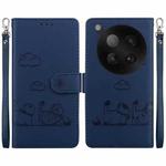 For Infinix Zero 40 4G / 5G Cute Cats RFID Leather Phone Case(Blue)