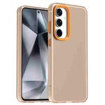 For Samsung Galaxy S24 FE 5G Candy PC Hybrid TPU Shockproof Phone Case(Orange)