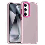 For Samsung Galaxy S24 FE 5G Candy PC Hybrid TPU Shockproof Phone Case(Red)